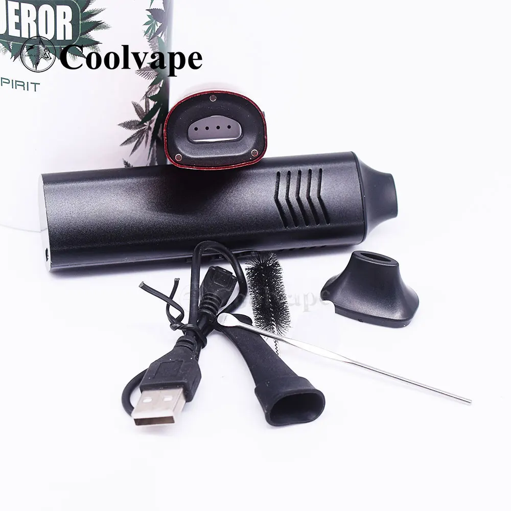 coolvape Dry Herb Vaporizer Mod Conqueror best quality vape 2200mah Battery Electronic Cigarette Kits Screen pen e-cig kit