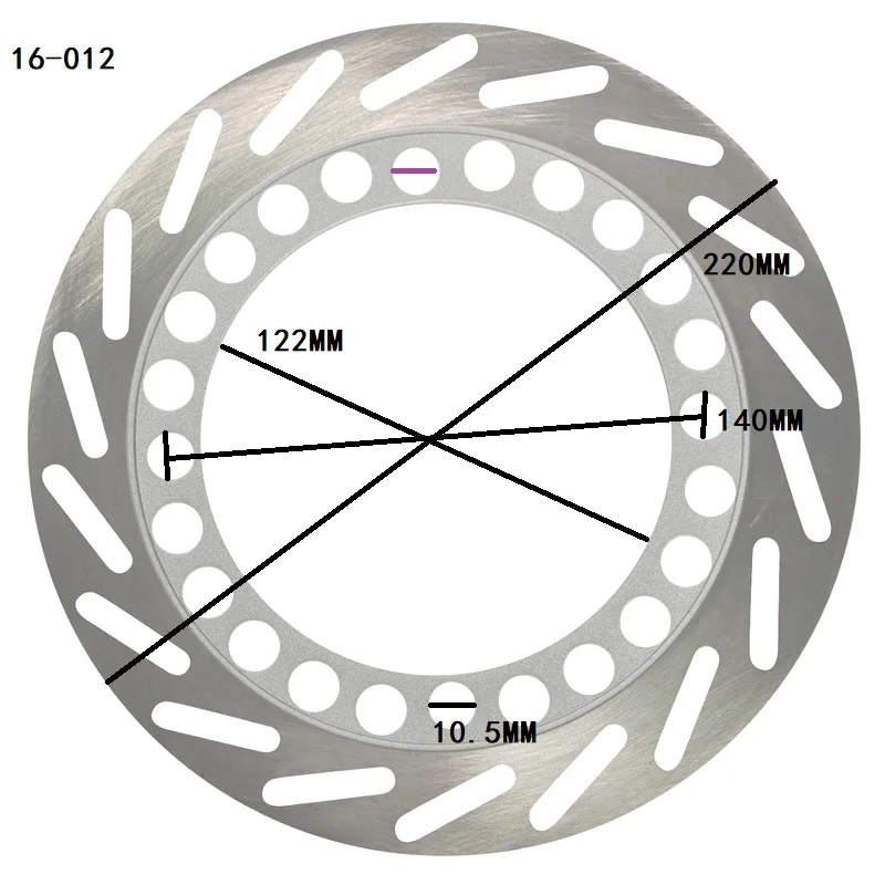 

220mm Motorcycle Rear Brake Disc Rotor Stainless Steel For Honda AX-1 NX250 AX1 1989-1997 NX 250