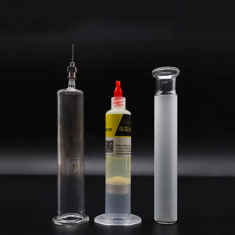 

SAYTL Solder paste NO-Clean Lead-free welding flux With 10ML Glass syringe BGA soldering Welding Tool Kits