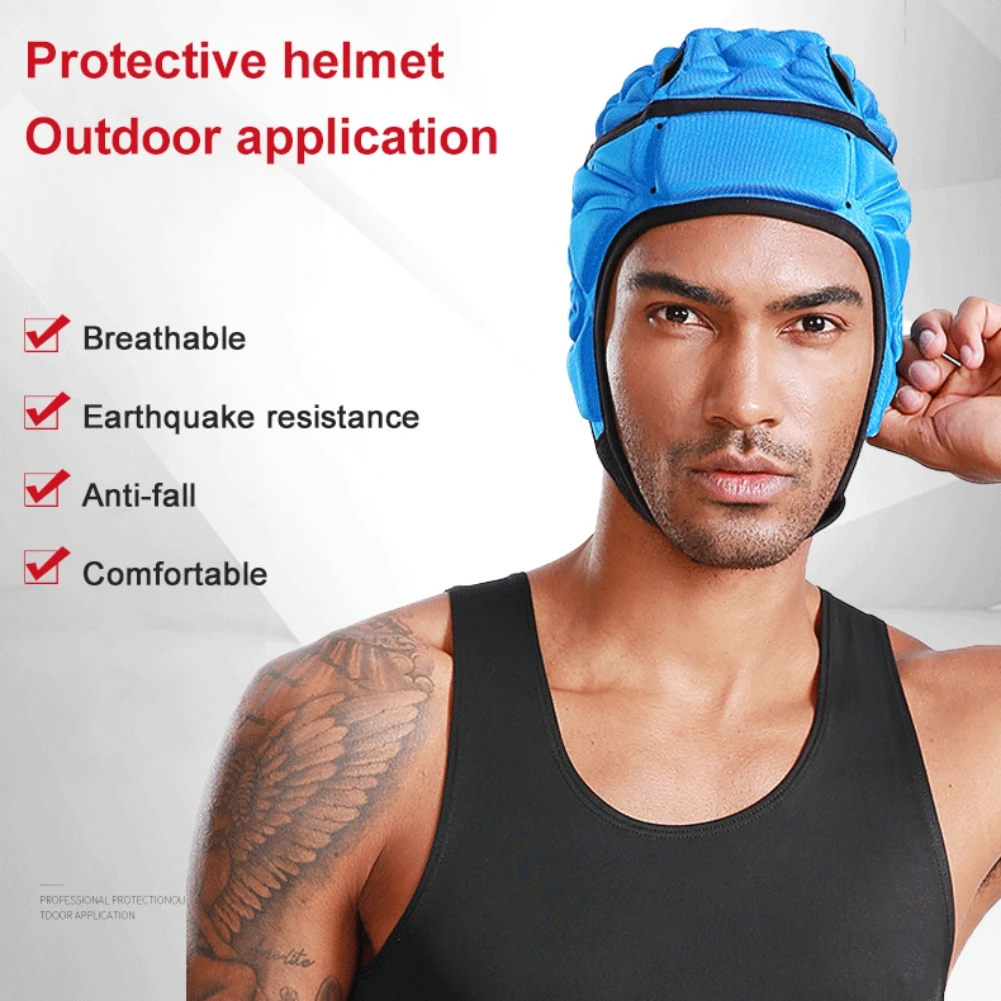 Rugby Helmet Headguard for Soccer Scrum Cap Head Protector Soft Protective Helmet Headgear