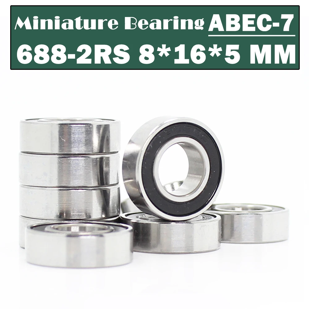 

688RS Bearing ( 10 PCS ) 8*16*5 mm ABEC-7 Hobby Electric RC Car Truck 688 RS 2RS Ball Bearings 688-2RS Double Sealed