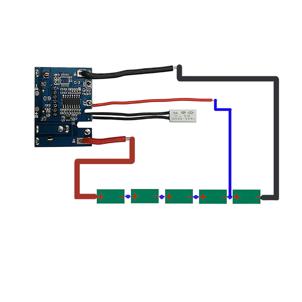 ทนทานแบตเตอรี่ลิเธียมแบตเตอรี่เปลี่ยนแผงวงจร PCB สำหรับ Makita 18V BL1830 BL1815 BL1890 Repair Part