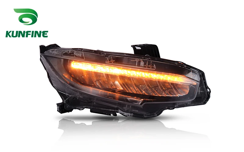 

KUNFINE Car Styling Car Headlight Assembly For Honda Civic LED Head Lamp Car Tuning Light Parts Plug And Play