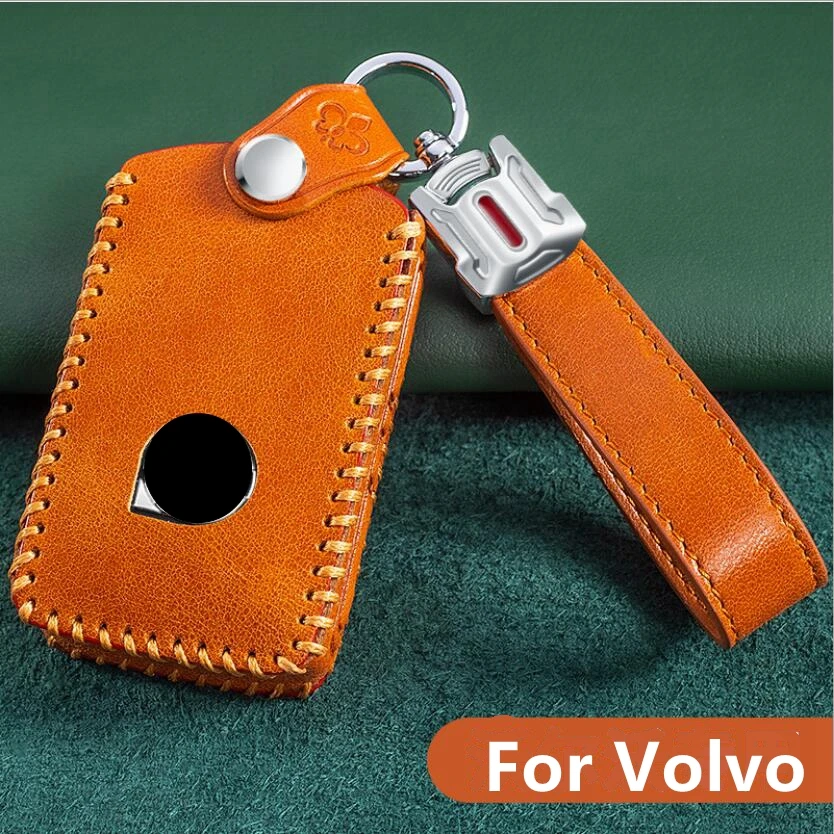 Car Leather Smart FOB Key Protective Shell Key Case For Volvo XC40 XC60 S90 XC90 V90 2017 2018 2019 T5 T6 T8 Accessories
