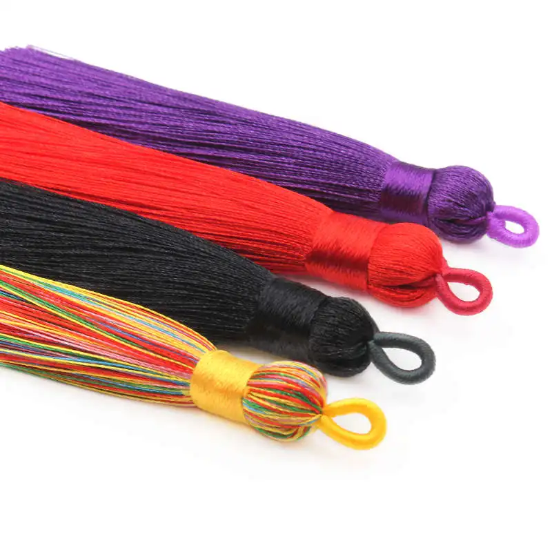 5-15Pcs Key Tassel DIY Clothing Hat Bookmark Jewelry Accessories Sachet Ice Silk Hanging Ear Home Decoration Pendant Material