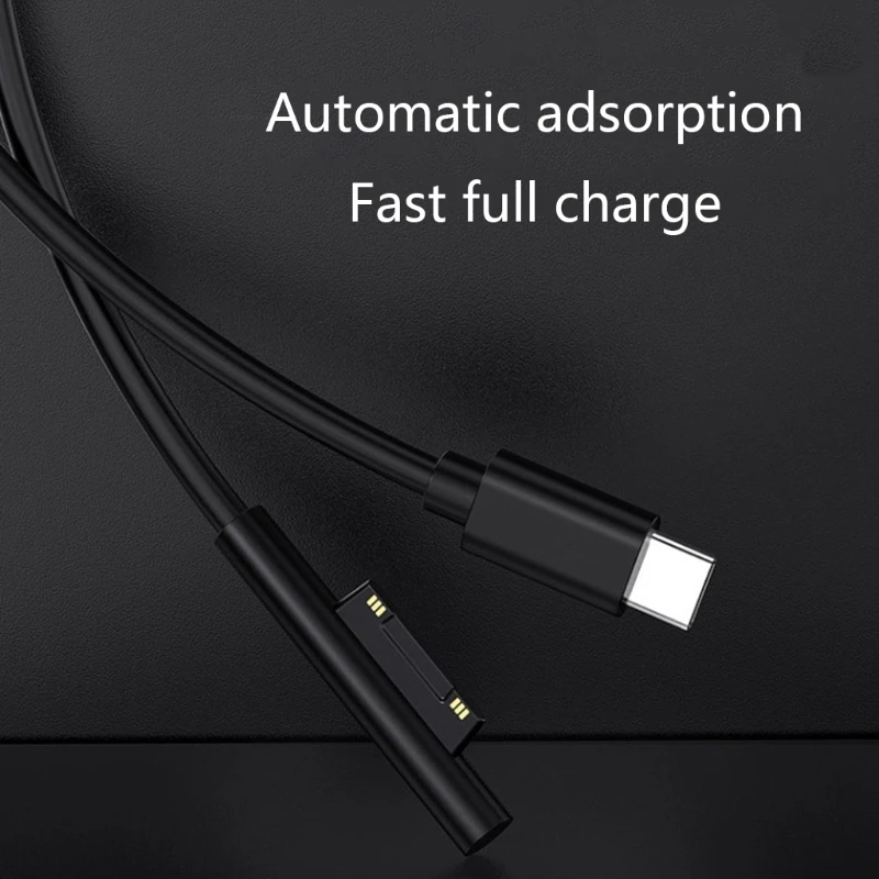 USB C Power Supply Charger Adapter Charging Cable Cord for Surface Pro 7/6/54/3