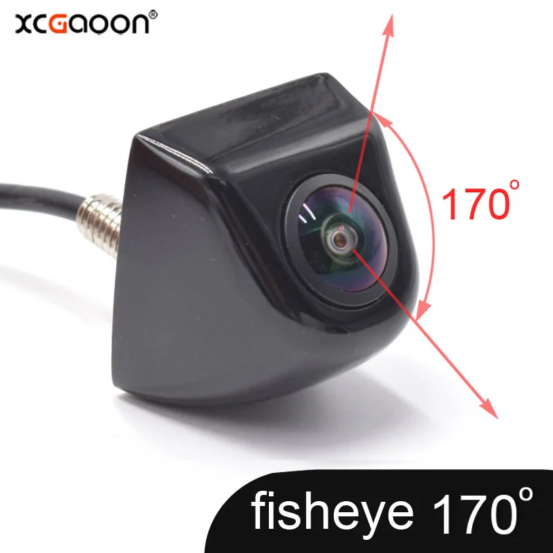 

XCGaoon CCD 170 Degree Fisheye Lens Car Rear Side Front View Camera Wide Angle Reversing Cam Night Vision Waterproof