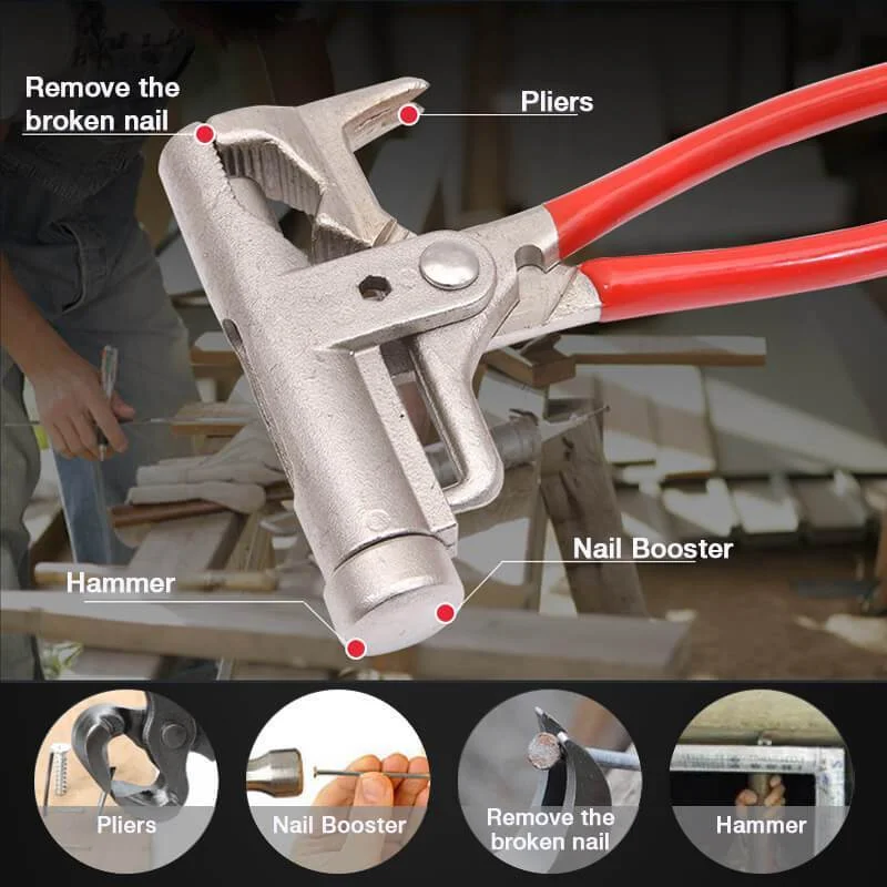 Multi-Function Hammer Steel Magic Tool Screwdriver Electrical Nail Gun Pipe Pliers Wrench Clamps Pincers Dropshipping