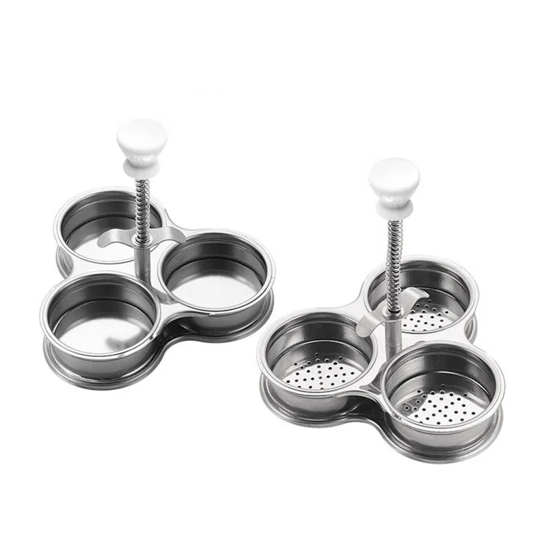 

Jaswehome 3 штуки яичницы с отверстиями длинная ручка жареные яйца гаджет набор из нержавеющей стали кухонные инструменты для завтрака