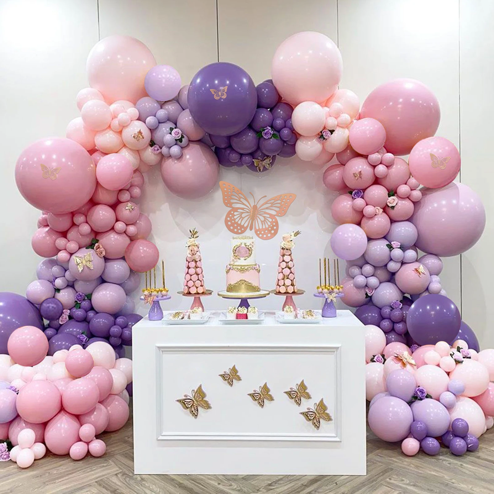 

Purple Pink Macaroon balloons Garland Arch Kit Latex Ballons Birthday Party Decor Kids Adult Wedding Baloon Baby Shower Ballon