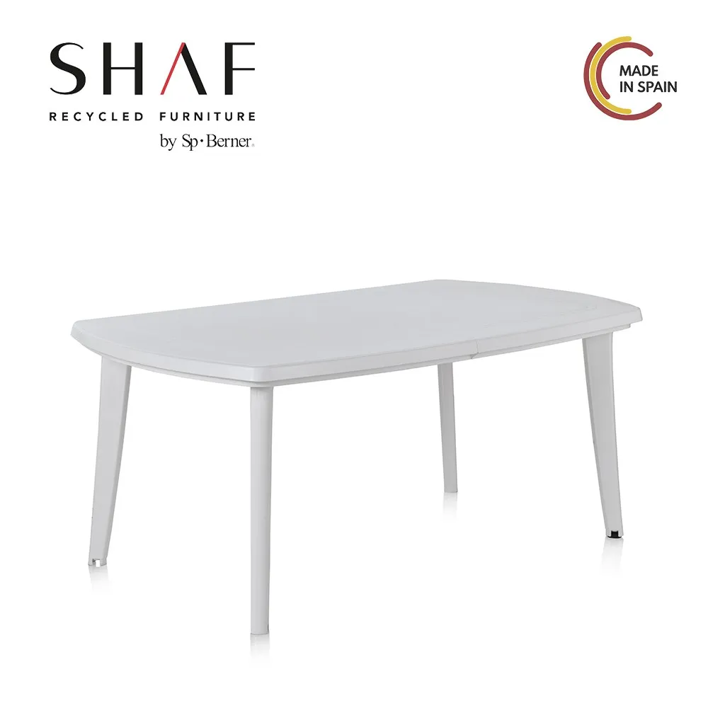 SHAF-white or black anthracite extensible Atlantic garden table (170 + 55cm)