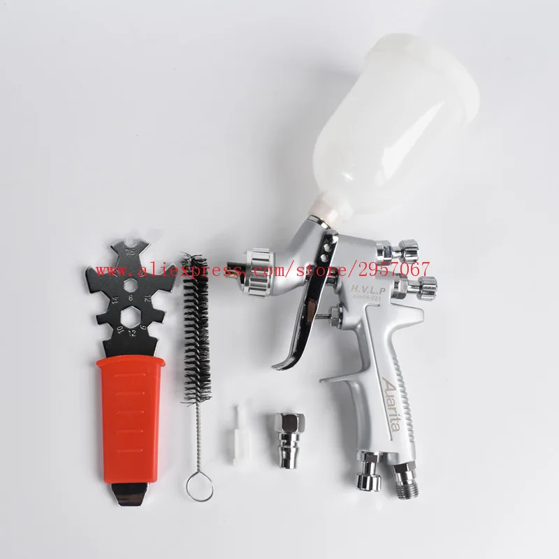 Auarita MINI H-921 Professional HVLP Gravity Feed Air Spray Gun 1.0mm nozzle 250ml cup mini paint sprayer