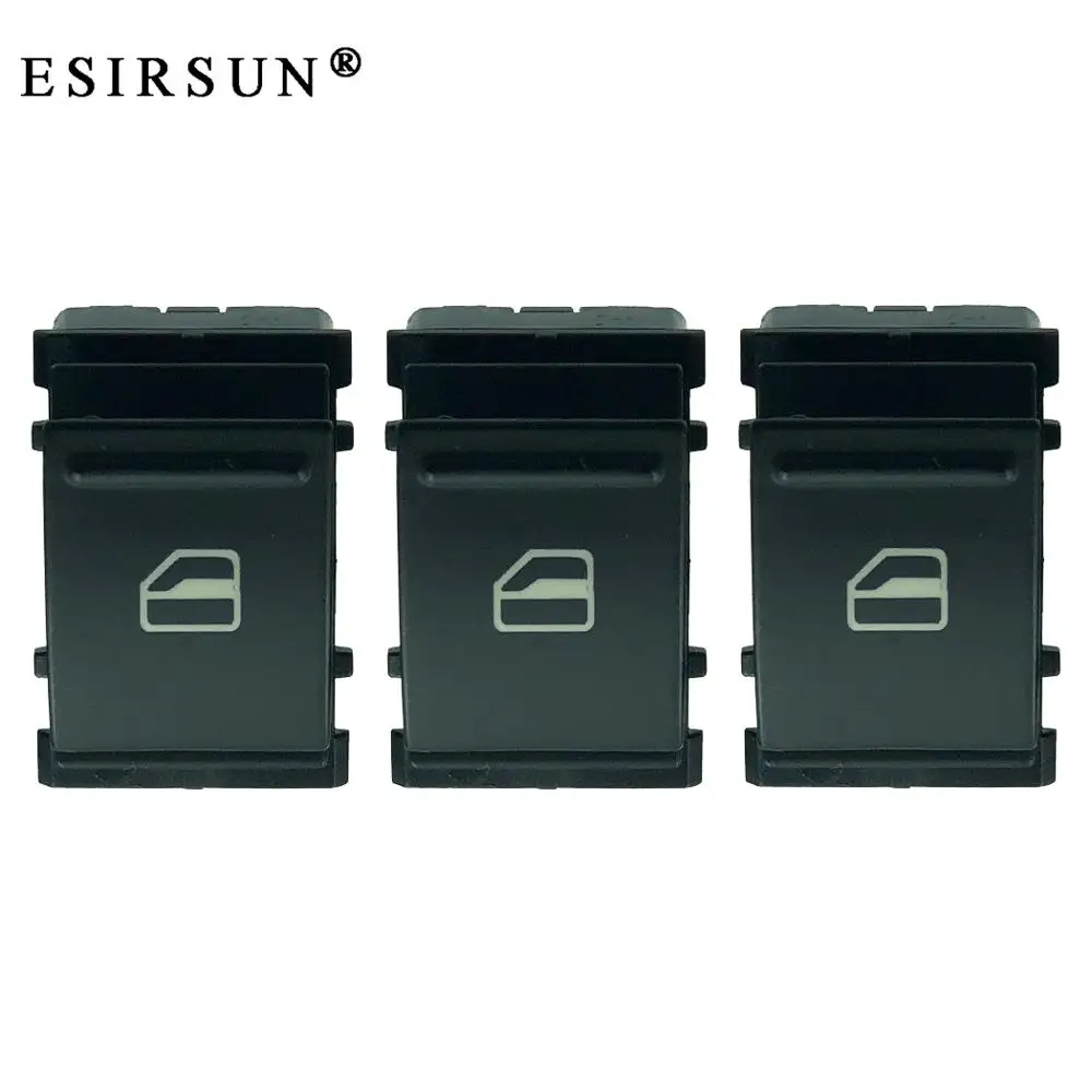 

Esirsun 3 PCS Window Lifter Power Single Switch Fit For VW Golf MK5 MK6 Passat Jatta B6 TIGUAN RABBIT, 7L6959855B