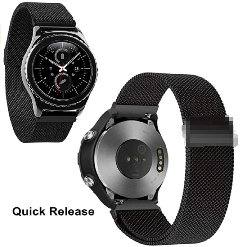 16mm 18mm 20mm 22mm 23mm 24mm Magnetic Strap Quick Release Watchband Bracelet For Huami Huawei Smart watch Samsung Active 2 4044