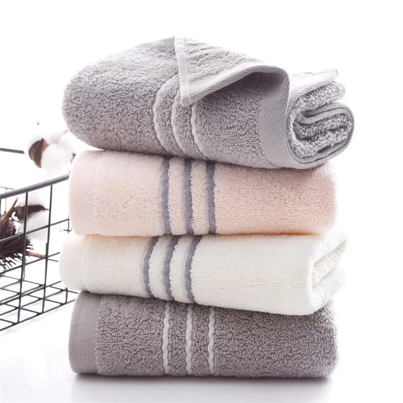 34x74cm Combed Cotton Hand Towel Super Soft Terry Cotton Bathroom Face Towel Strong Absorption Home Hand Towel