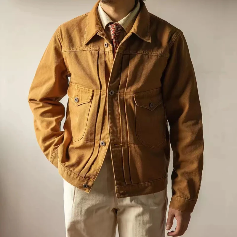 Red Tornado Ranch Hand Duck Jacket 12oz Canvas Vintage Menswear Washed