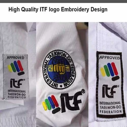 Spersonalizowane ITF jednolite Logo emblematy etykiety dla Taekwondo Kimono dla jednolite akcesoria ユニフォームロゴ