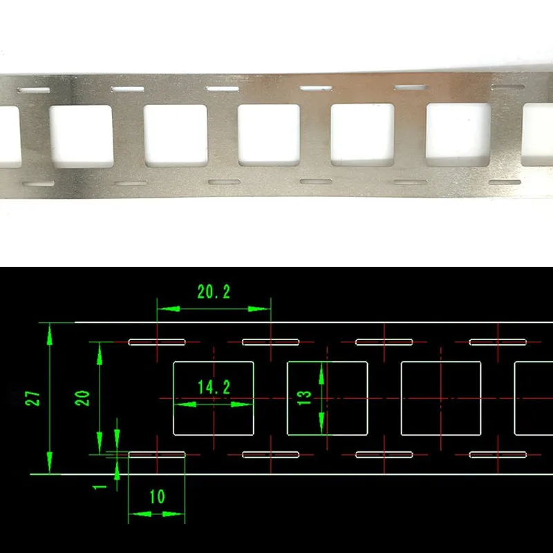 1KG striscia di acciaio nichelato agli ioni di litio-batteria al litio 0.15x20.2x27mm / 0.15x18.5x25.5mm utilizzata per saldatrice a punti a