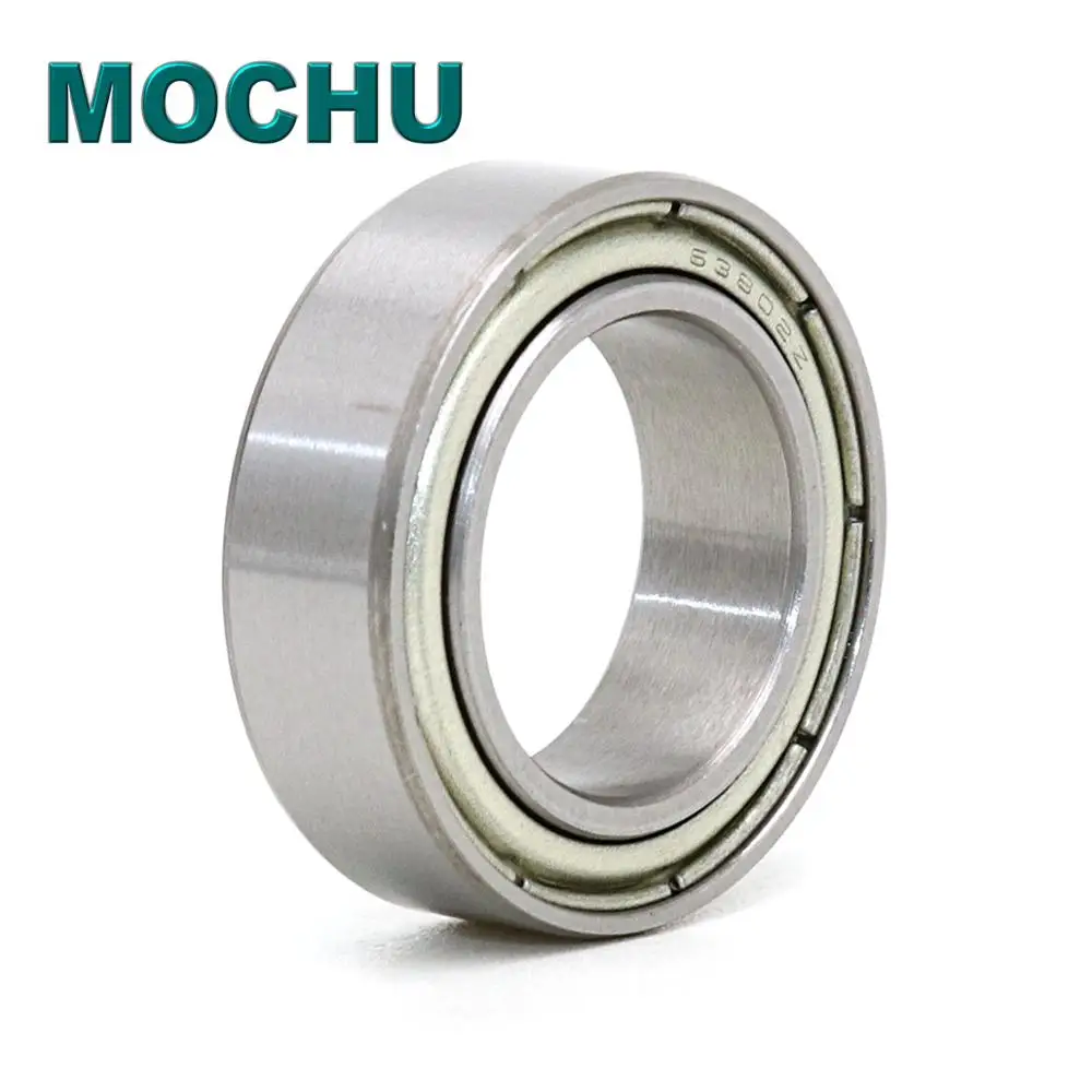 

MOCHU 63802ZZ 15X24X7 63802 Bearing 63802Z ABEC-3 Single Row Deep Groove Ball Bearings Metric