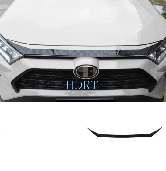 

For TOYOTA Rav4 Hybrid XA50 2019 2020 Front Hood Bonnet Grill Grille Bumper Lip Mesh Trim Cover Molding Car Styling Kit Sticker