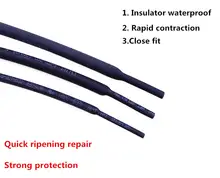 Black Heat Shrink Tubing 5m Lot 1mm to 6mm #3
