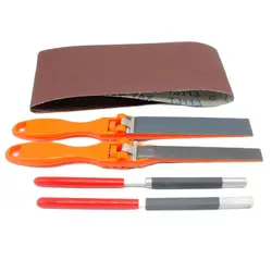 Sandpaper Ruler Set Flat Semicircle Sanding Paper Roll Bar with 1m 320 Grit Sanding Belts Jewelry Polishing Tool