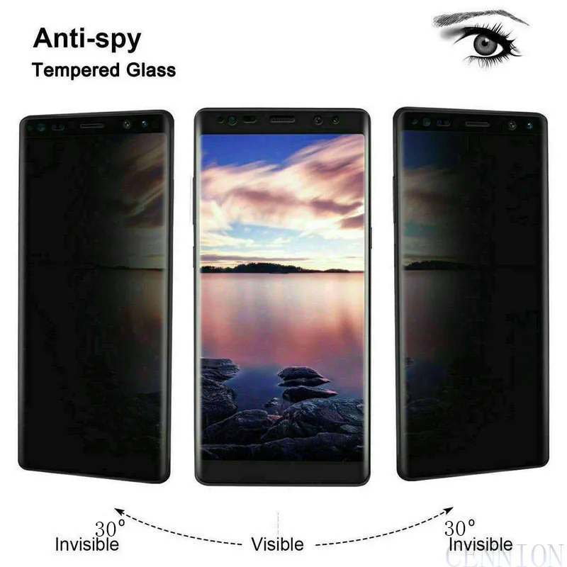 Anti-Spy Privacy Tempered Glass Silk Screen Protector for Samsung Galaxy S21 S30 Plus S20 Lite Note 21 20 10 FE 5G 100pcs