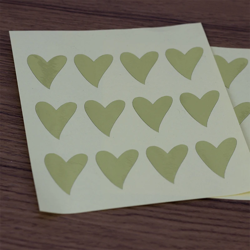 160PCS Golden Love Baking Packaging Sticker DIY Decorative Sticker Candy Gift Box Sealing Sticker Self-adhesive