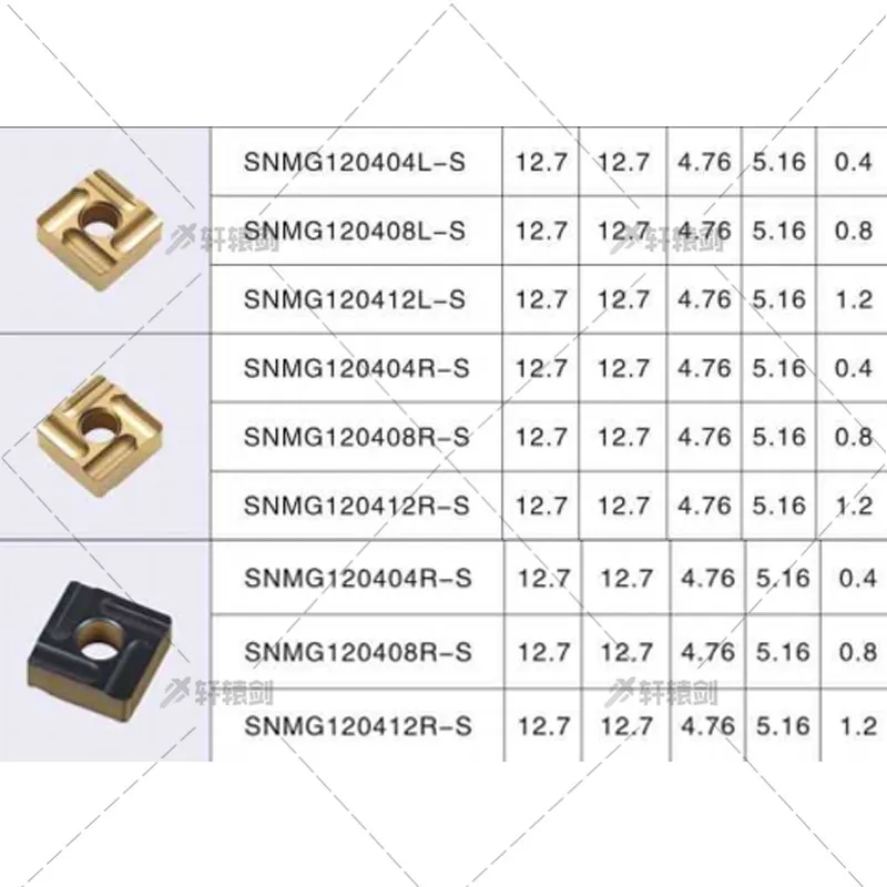 10 pçs carboneto de inserção snmg120404 SNMG120408-S xc3020 metal ferramenta de torneamento cilíndrico torno cnc ferramenta snmg torneamento
