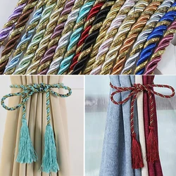 2pcs Curtain Tiebacks Tassel Curtain Clips Rope Curtain Tie Backs Holdbacks Decorative Curtain Holder Accessories For Drape