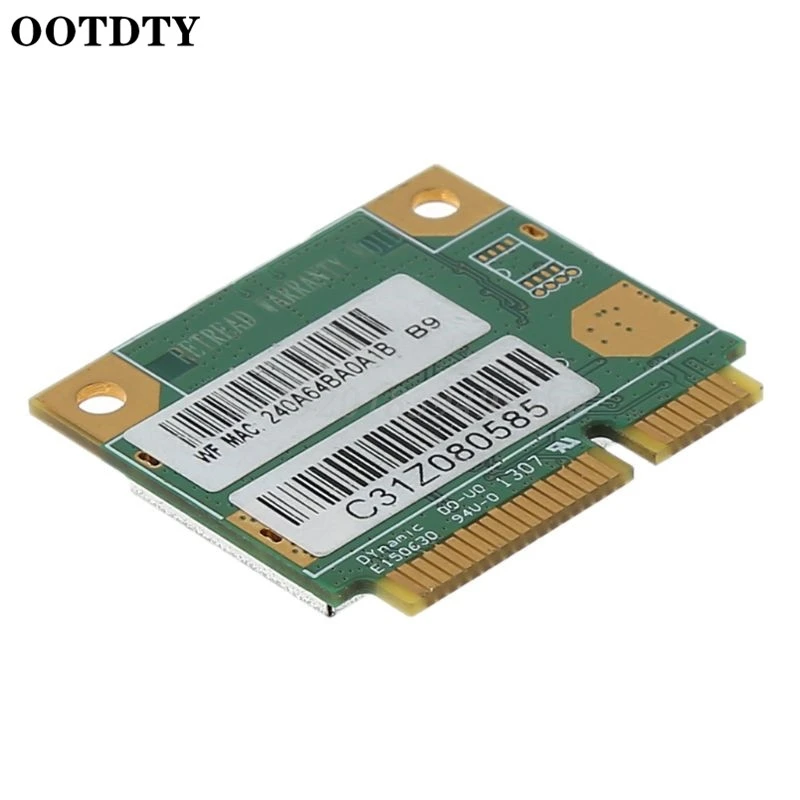 AW-NB087H رالينك RT3290 شرائح IEEE 802.11 b/g/n 150Mbps بلوتوث 3.0HS نصف الحجم البسيطة بكيي اللاسلكية واي فاي بطاقة WLAN محول