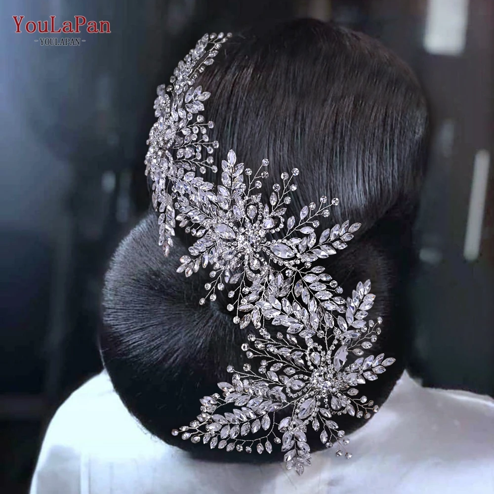 YouLasaupoudrer-Couronne de Patients de Luxe, Accessoires de Cheveux de Mariage, Diadème et Coiffe de Patients, Bande de Sauna en Strass pour Femmes, Pièce de Sauna, user ins 240