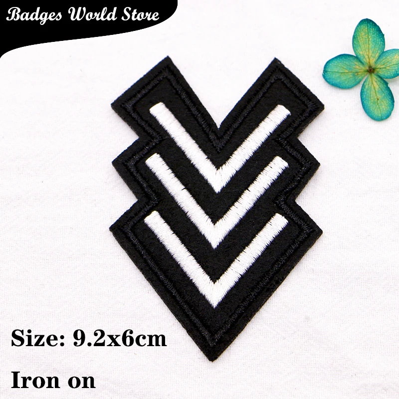 Anchor Star Military Rank spallettes Totem Icon ricamo Applique patch per abbigliamento ferro fai da te su badge sullo zaino