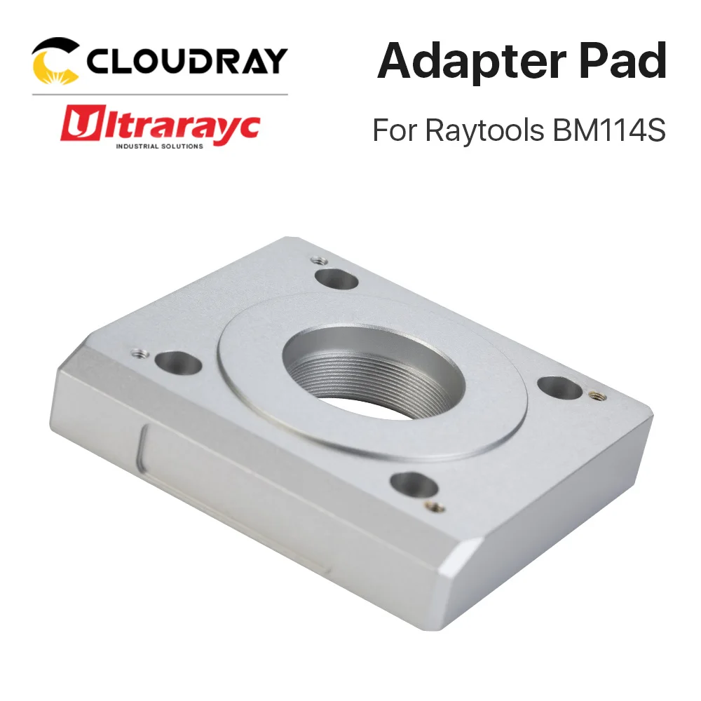 Ultrarayc-almohadilla adaptadora Raytools BM114S a CM2 "96mm * 70mm bloque de cojín de aleación de aluminio para Raytools BM114 BM114S