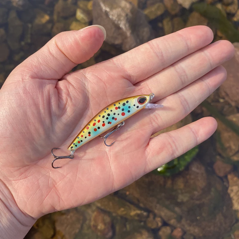 NEW LTHTUG Japanese Design Pesca Wobbling Fishing Lure 63mm 7.5g Sinking  Minnow Isca Artificial Baits For Bass Perch Pike Trout - AliExpress 18
