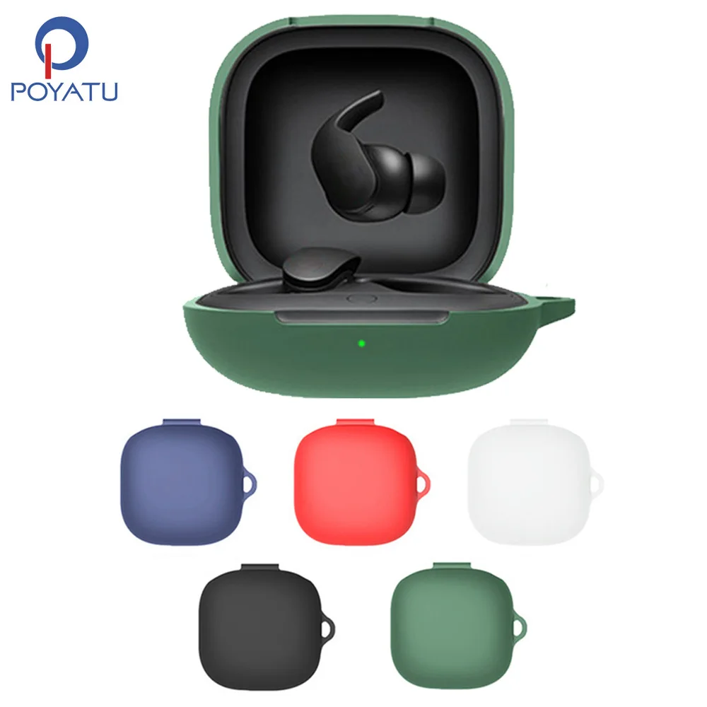 POYATU – coque en Silicone pour Beats Fit Pro, étui de protection pour la peau, accessoires lavables, anti-poussière