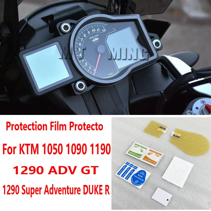 For KTM 1050 1090 1190 1290 ADV GT 1290 SUPER DUKE R Cluster Scratch Protection Film Screen Protector