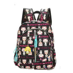 Harajuku Brand Lovely Cat canvas Backpacks Women Shoulder Bags School Teenage Girls Travel Laptop Bagpack Mochila High Quality