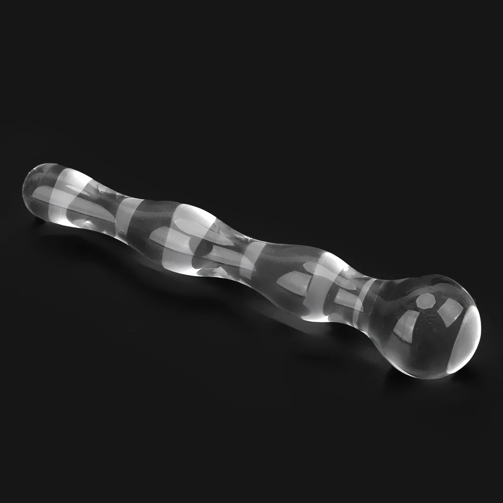 19cm Glass Butt Plug Anal Beads Dildos for Women Vaginal Men Prostate Massager Female Masturbator Sex Toys Adult Erotic Products