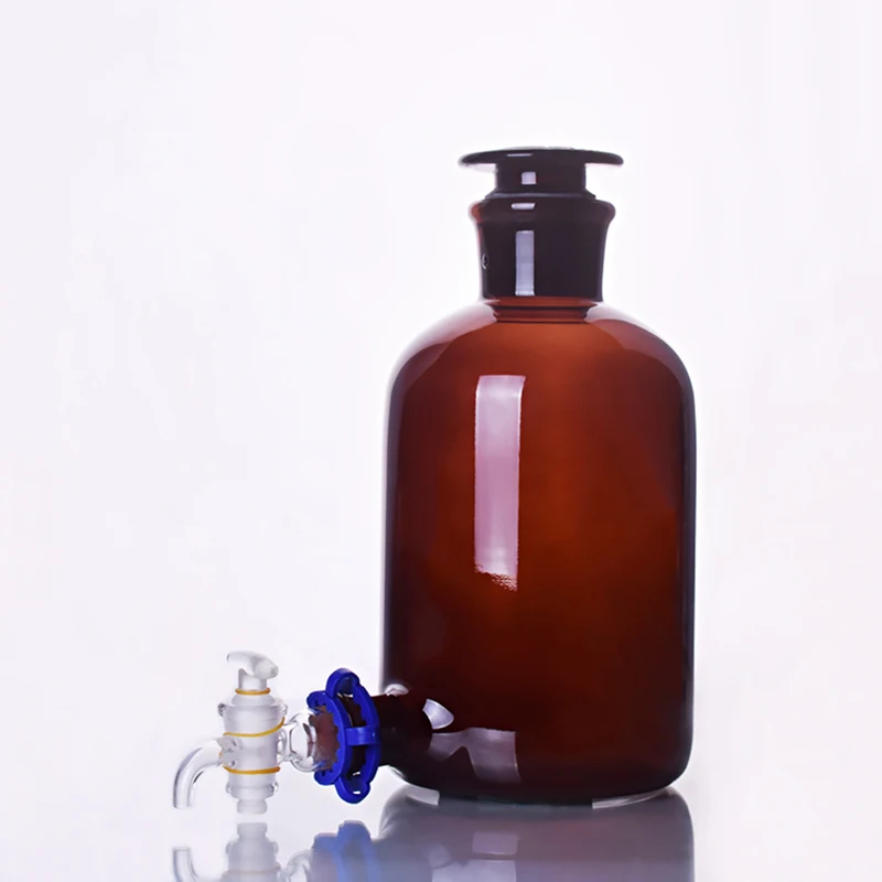 

Brown Laboratory aspirator bottle 2500ml/5000ml/10000ml/20000ml,Boro 3.3 glass,With ground-in glass stopper and stopcock