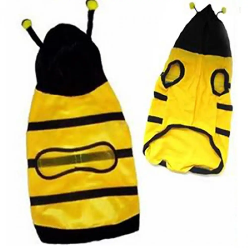 Fashion Pet Hoodie Clothes Cute Fancy Puppy Costume Cat Dog Coat Outfit Bee Style Animal Supplies Role Play Cosplay  Play Bee