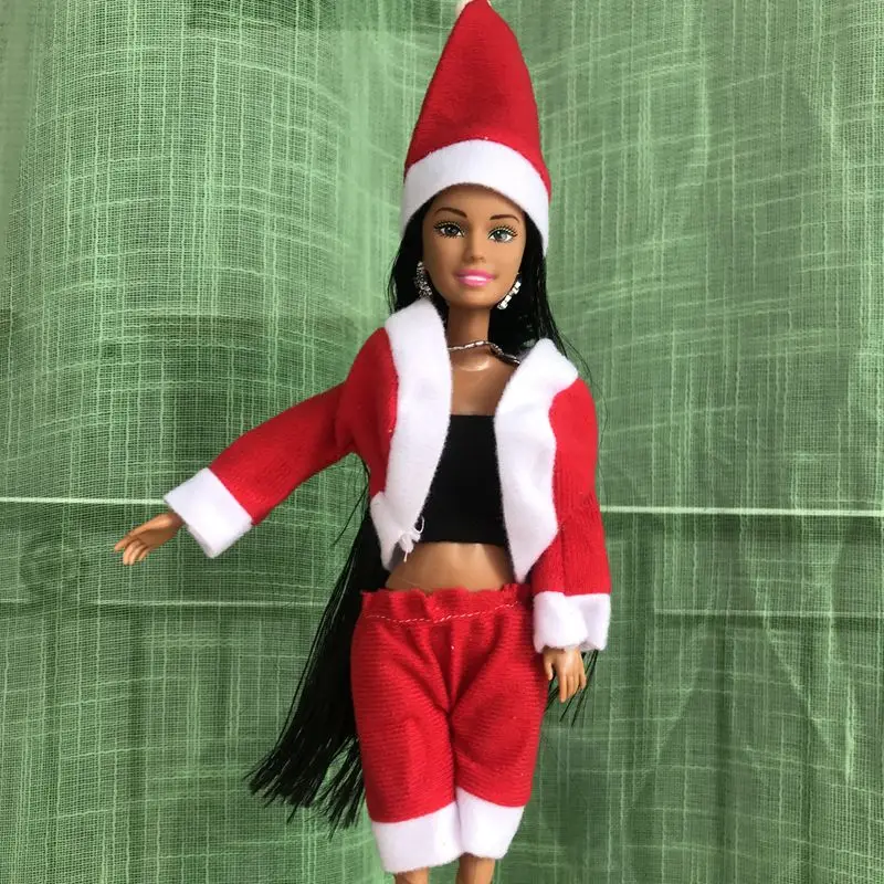 Black Doll Princess African Figures Kids Toys Kawaii Dolls Body Fashion Dress Clothes For Barbie Game Best DIY New Year Present