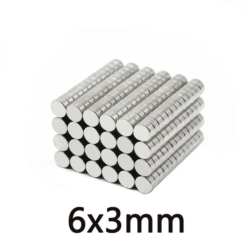 6x3 mm Disc Bulk Sheet Neodymium Magnet 6x3mm Small Round Powerful Magnets 6x3mm Rare Earth Ma