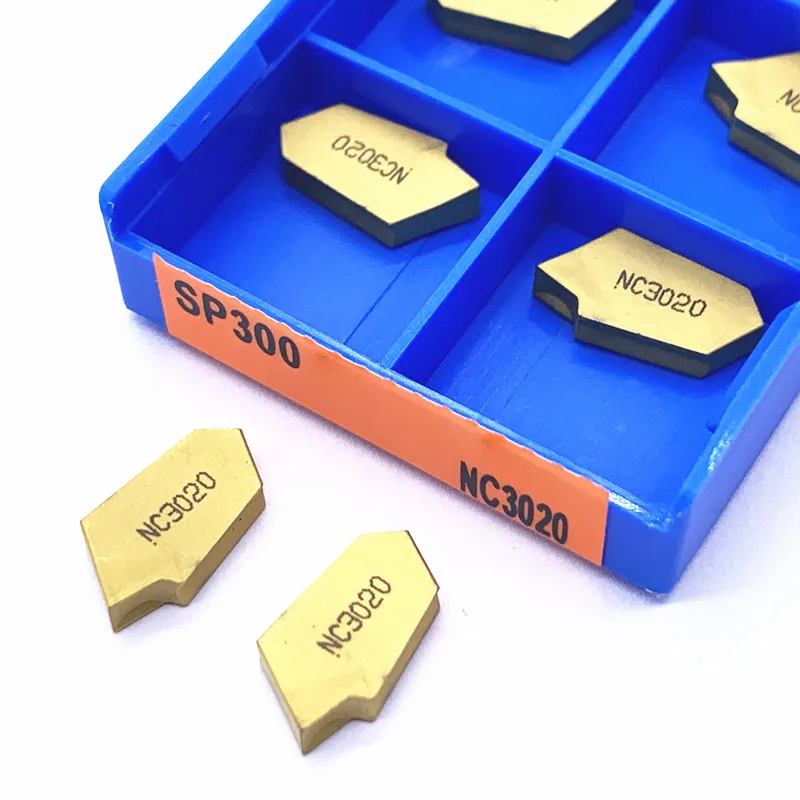 10PCS SP300 NC3020/NC3030/PC9030คาร์ไบด์แทรก SP 300เครื่องมือ Turning Insert
