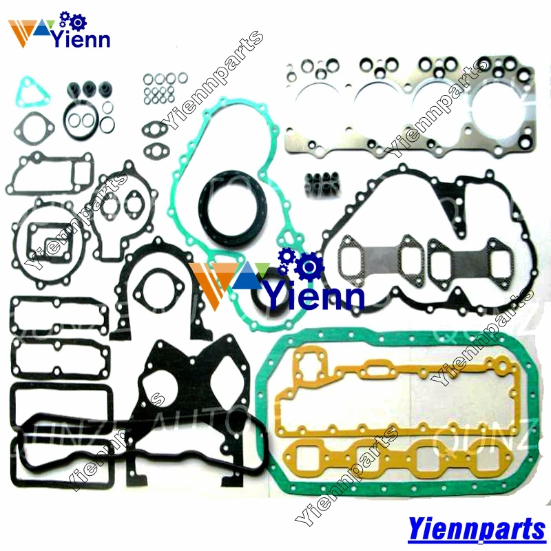 For Iseki T5000 Overhaul Rebuild Kit Piston Ring Cylinder Liner full Gasket Kit Fit Isuzu 4BA1 Truck TLD34 4AB1 Engine Parts