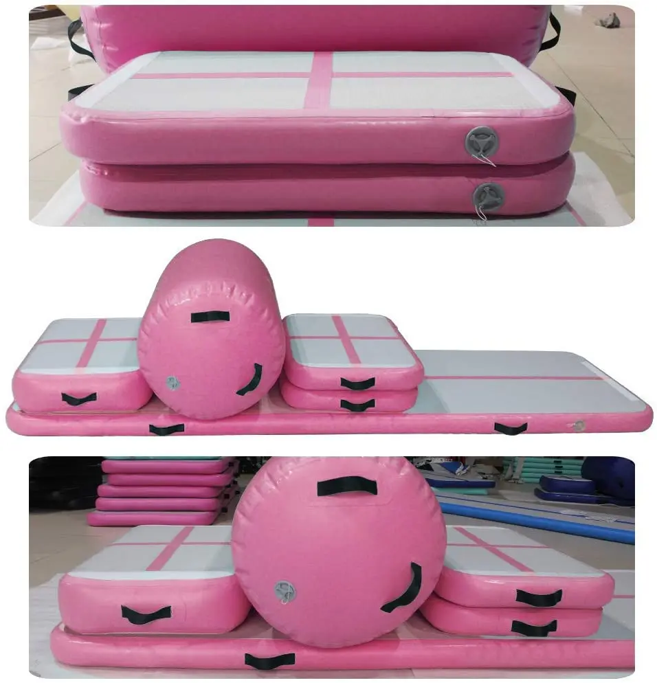 Airtrack ชุด Inflatable ยิมนาสติกที่นอน GYM Tumble Air TRACK ชั้น Tumbling Air TRACK MAT ชุดออกกําลังกายโยคะ