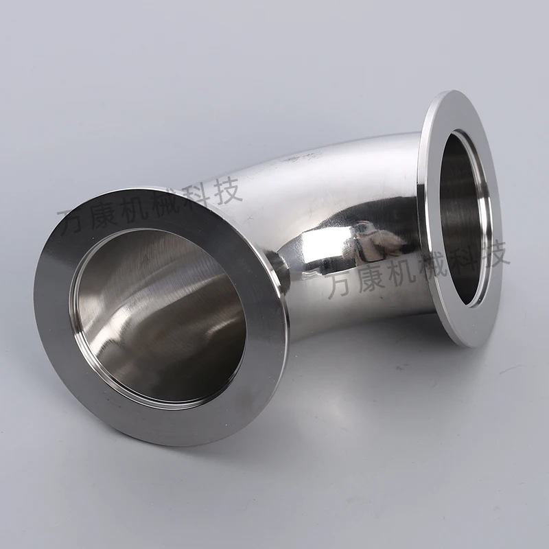 304 Stainless Steel KF Vacuum Quick Fit Elbow Food Hygiene Grade Clamp Non-standard Customized KF1016 25 40 50