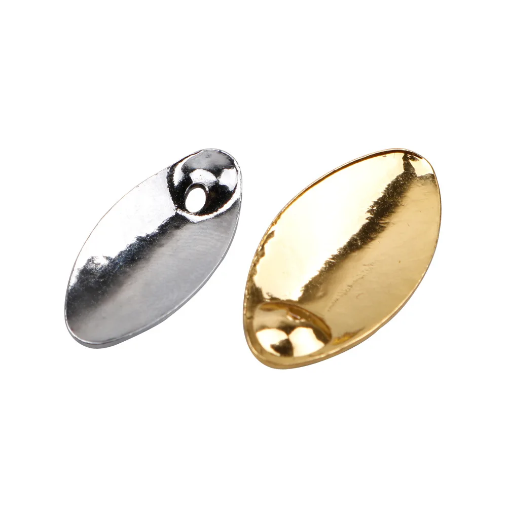 10pcs/lot Fishing Spinner Rings Blades Water drop fish scale sequins Nickel Spoons Plaice Tackle Craft DIY bait lure accessories