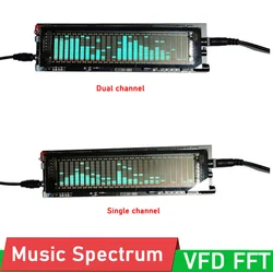 VFD Display Music Spectrum Level Indicator rhythm Analyzer LED VU Meter light dynamic For 12V 24V car mp3 power Amplifier Board