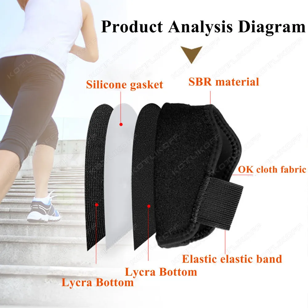 Invisible Height Increase Shoe Insoles Soft Comfortable Silicone  Heightening Protection Sports Heel Pads  1/2/3cm Lift Unisex